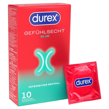 DUREX Gefühlsecht Slim - 10 Kondome