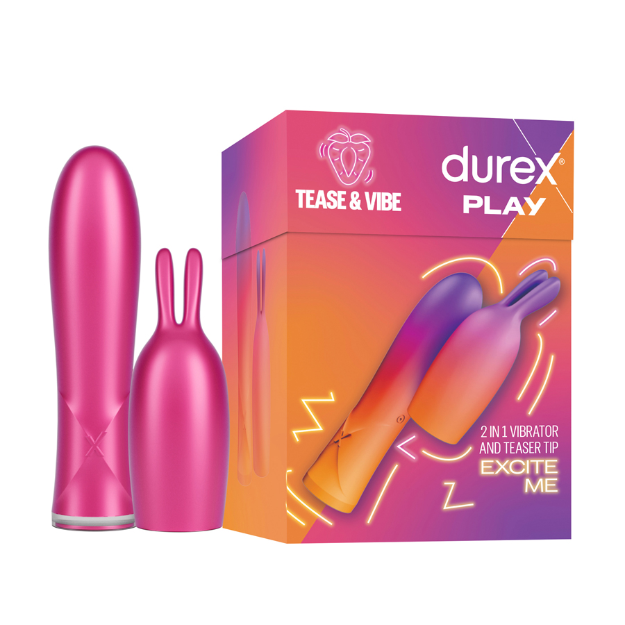 Durex Play Ride & Tease 2 In 1 Vibrator And Teaser Tip Excite Me