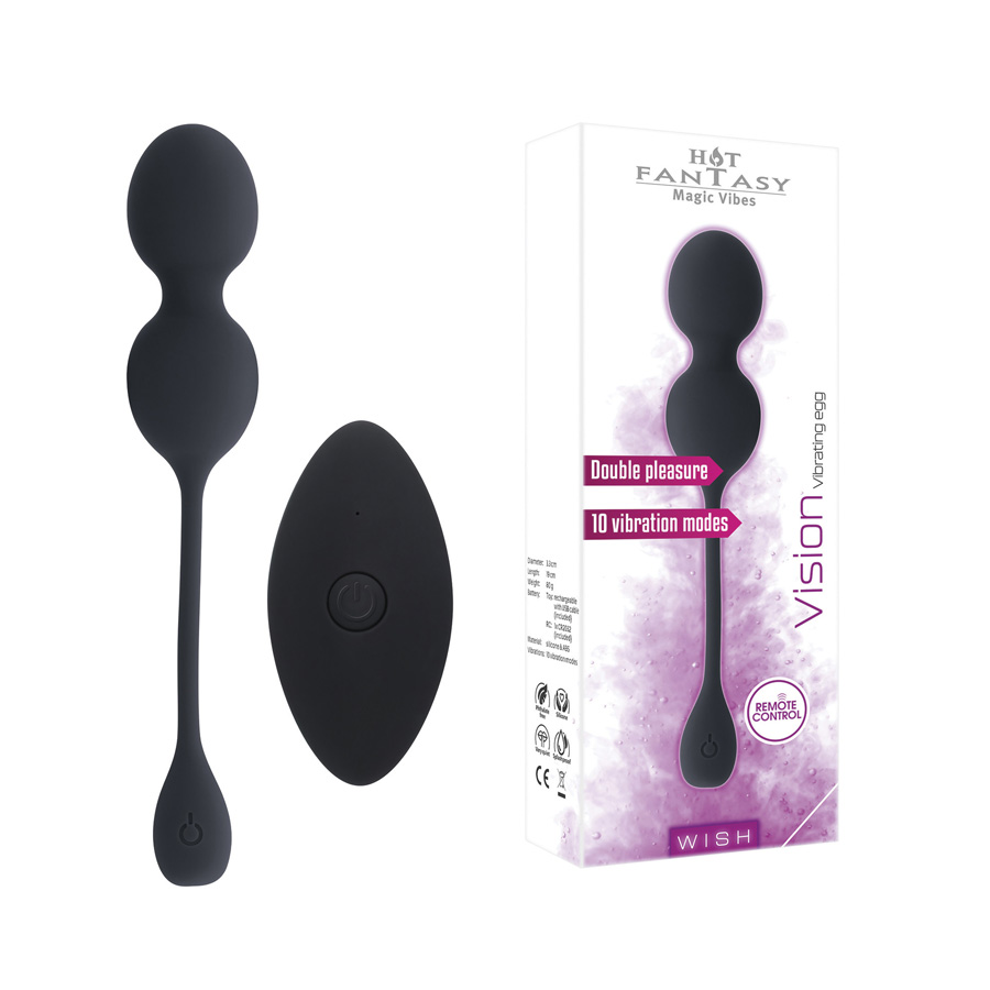 HOT FANTASY WISH Vision Vibrating Egg Farbe: black