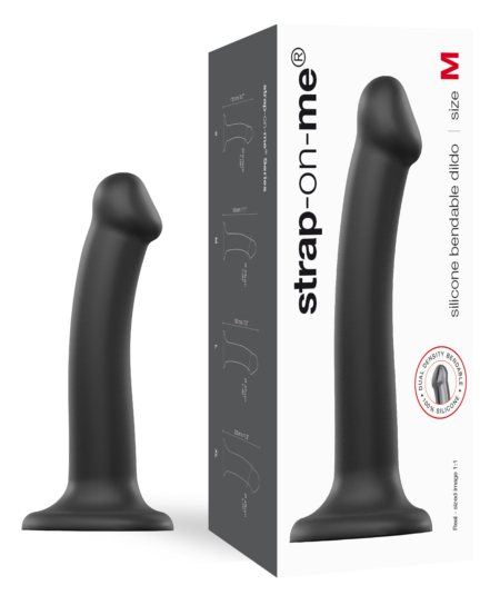 STRAP-ON-ME Silicone Bendable Dildo - Size: M