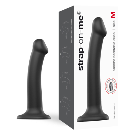 STRAP-ON-ME Silicone Bendable Dildo - Size: M